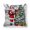 Povlaky na polštáře s vánoční tématikou Autodoplňky Kancelář Santa Claus Pohovka do obývacího pokoje Domácí povlaky na polštáře