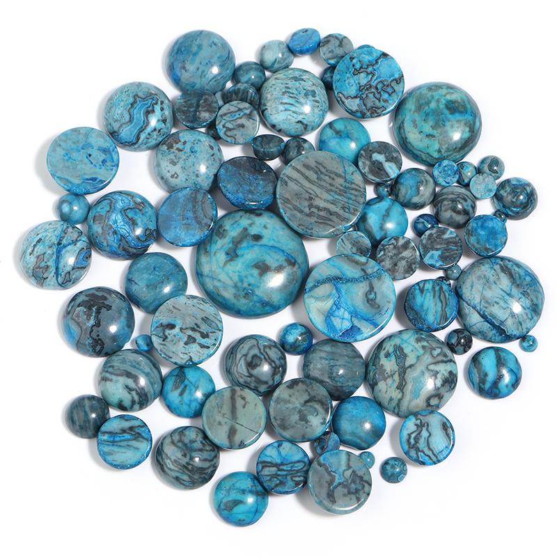 Round Natural Stone Cabochon For Jewelry Making Hemisphere Base Flatback Cameo Diy Handmade Pendant Ring Accessories