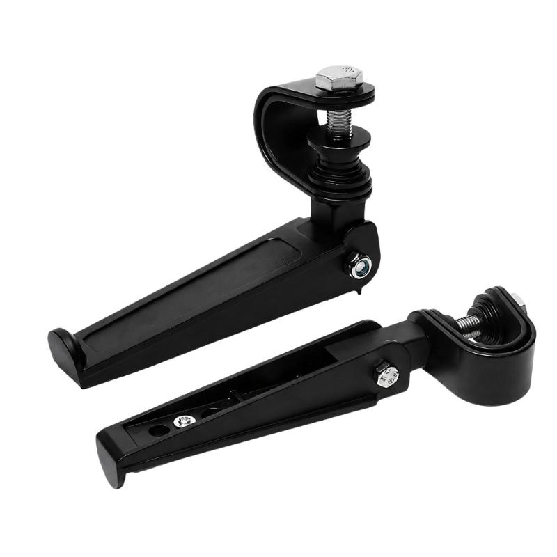 Aluminum Motorcycle Hinge Peg Pair with Support Platform for Daily Road Use Garage Service and Parking Control