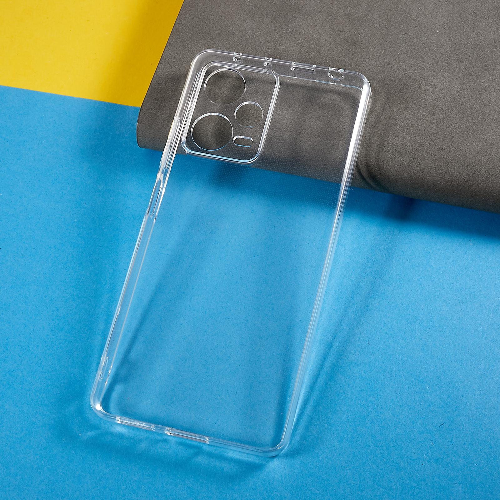 

Protective Cell Phone Cover For Xiaomi Redmi Note 12 Pro+ 5G 2.0mm Thickness Watermark-Free Transparent TPU Phone Case A