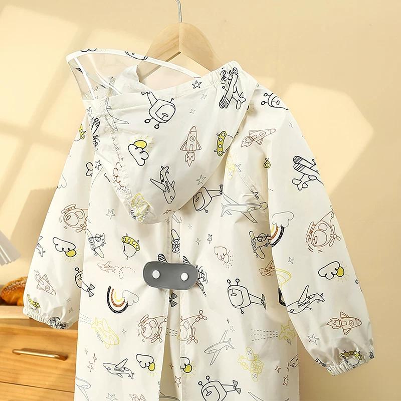 Children's Raincoat for Girls and Boys, Rainproof for Heavy Rain, 2026 Kindergarten Baby Rain Poncho, for Primary School Students to Use for School