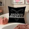 Movie SShadowhuntersS Cushion Cover Pillowcase Short Plush Invisible zipper Room Sofa Cushion Cover