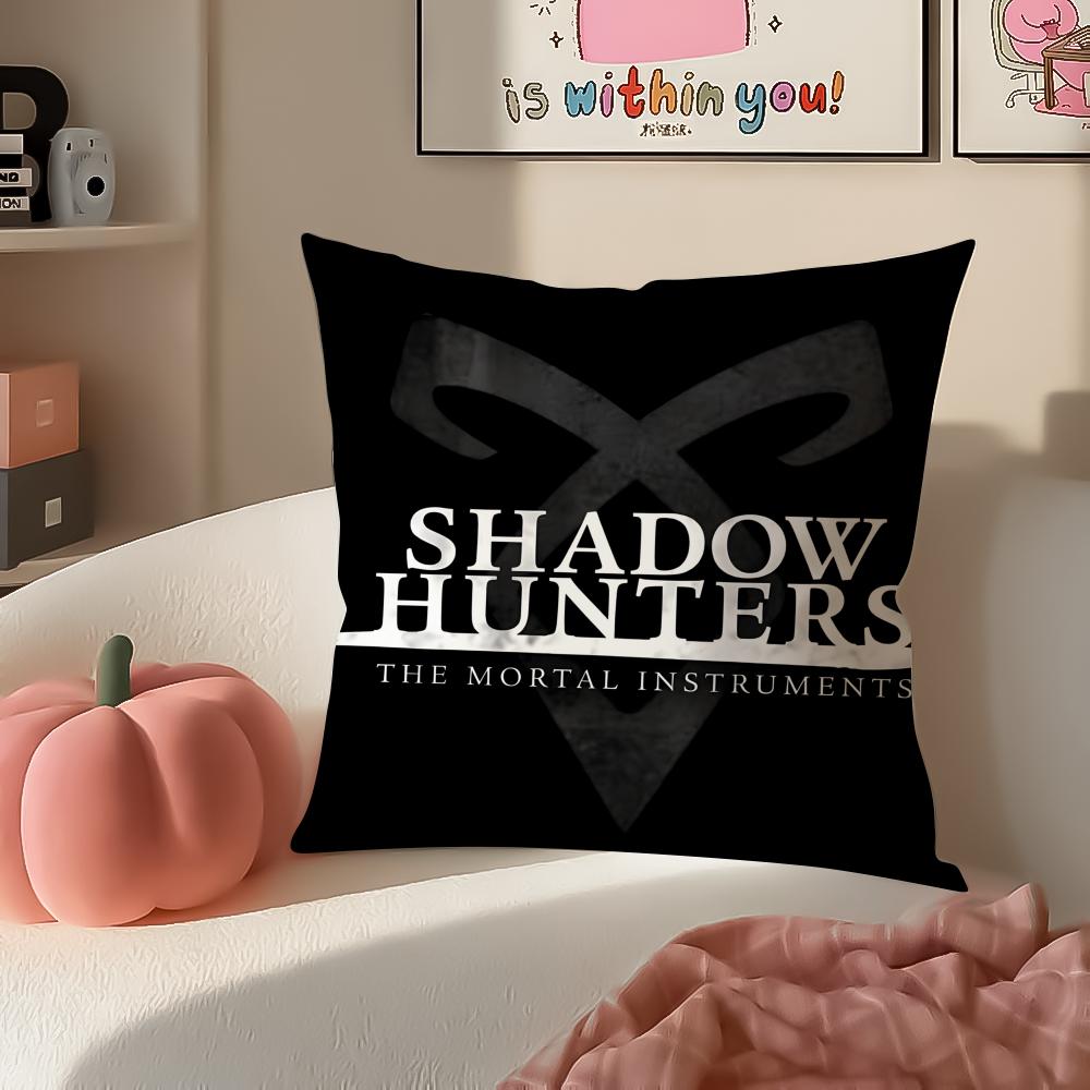 Movie SShadowhuntersS Cushion Cover Pillowcase Short Plush Invisible zipper Room Sofa Cushion Cover