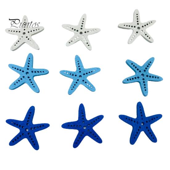 

50 шт. пуговицы, удобная установка, сделай сам, морская звезда, аксессуары для одежды, пуговицы для шитья в помещении разноцветный