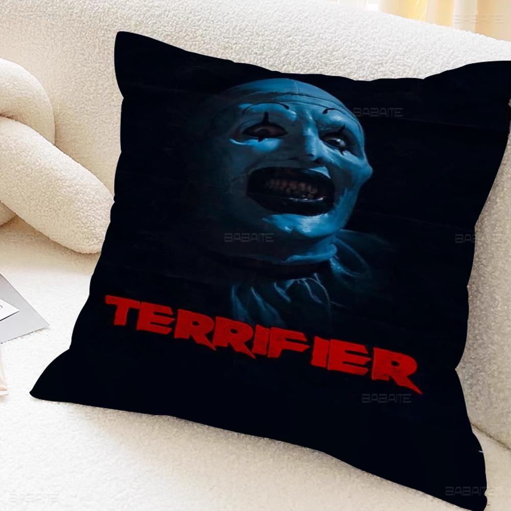 Film T-terrifier Skräckkudde Gåva Hemmakontor Dekoration Sovrum Soffa Bil Kuddfodral Fodral 45x45
