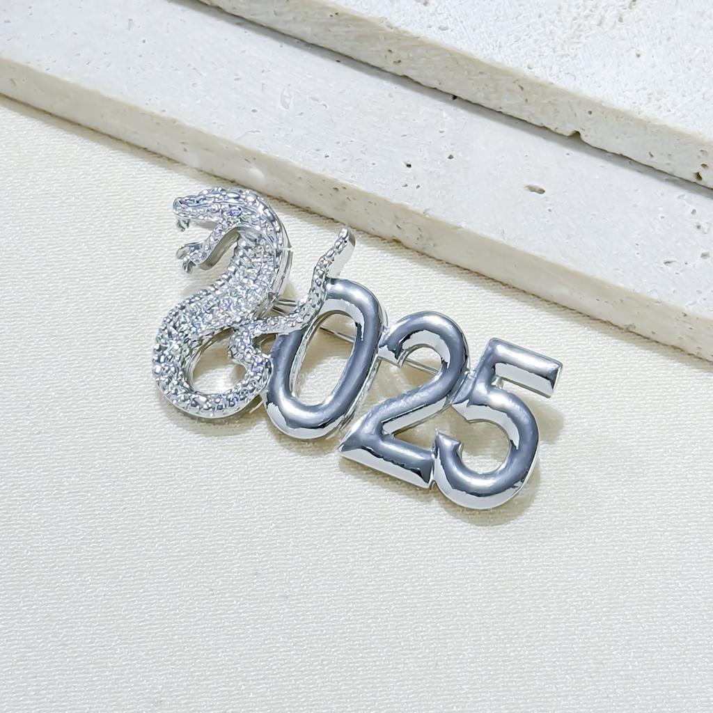 2025 jahr der Schlange Brosche Digitale Retro Brosche Multifunktionale Natal Jahr der Schlange Geburtstag Geschenk