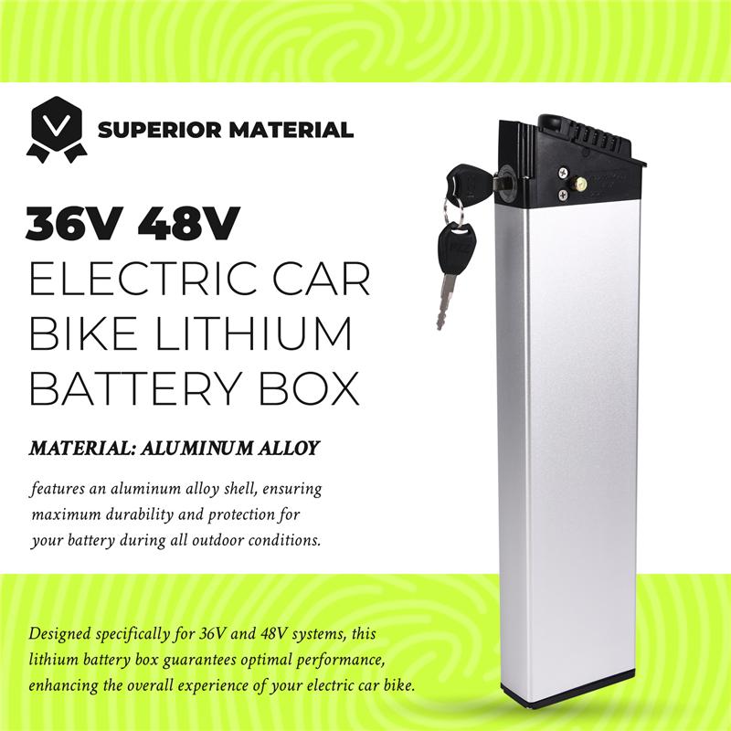 Classy-36V 48V Electric Car Bike Lithium Battery Box Folding Bicycle Sea Battery Battery Case Aluminum Alloy Only Shell