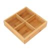 Snack Serving Tray Bamboo Board Paint Free Safe Eco Friendly Divided Dried Fruit Serving Container