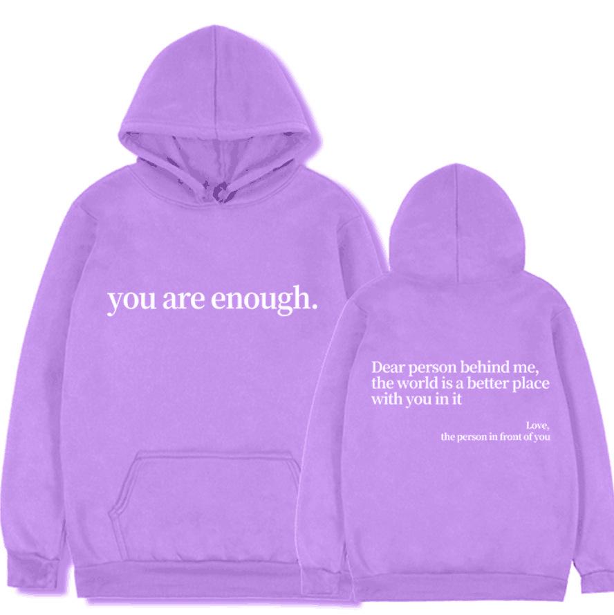 2024 European & American Fashion "Dear Person Behind Me" Loose Hoodie
