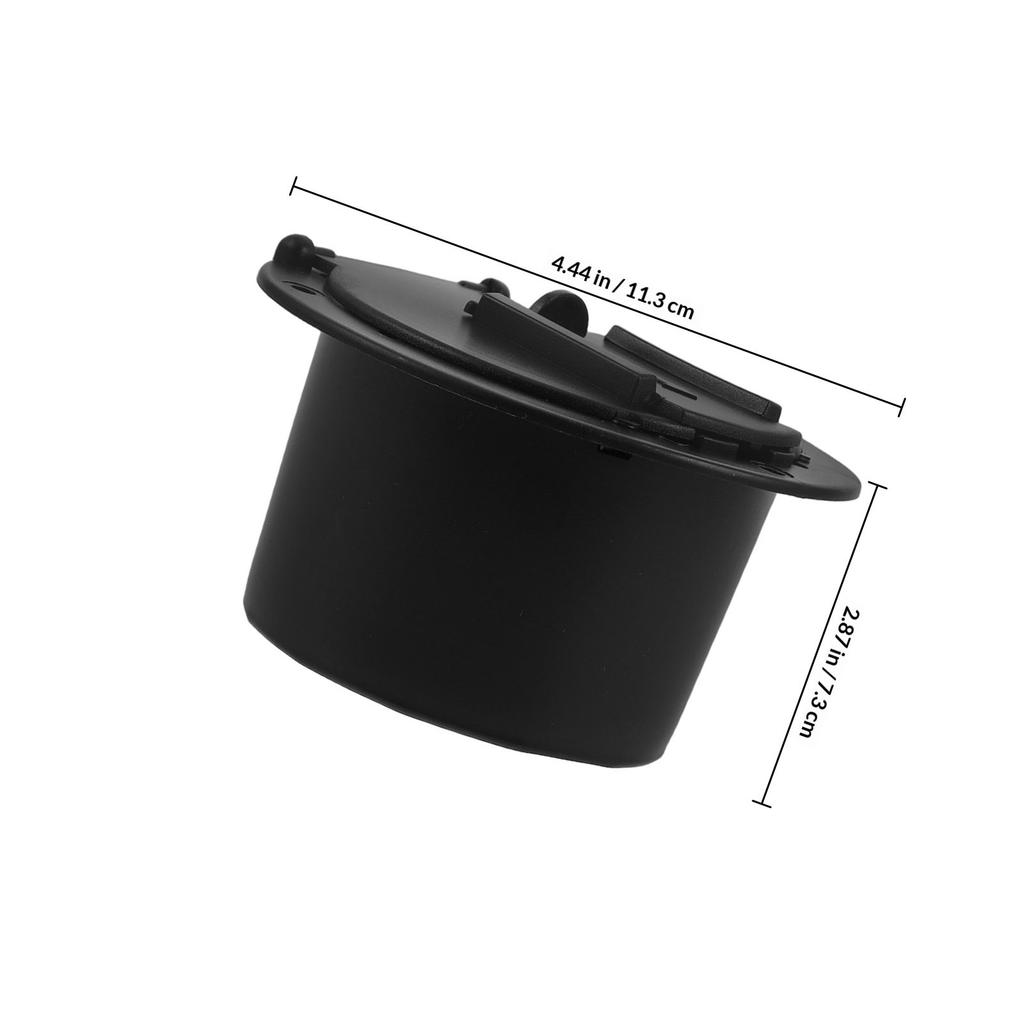 1 Set Black Round Electrical Access Hatch For Rvs Yachts Management Waterproof Storage Durable Plastic Cable Passthrough Hole Rv