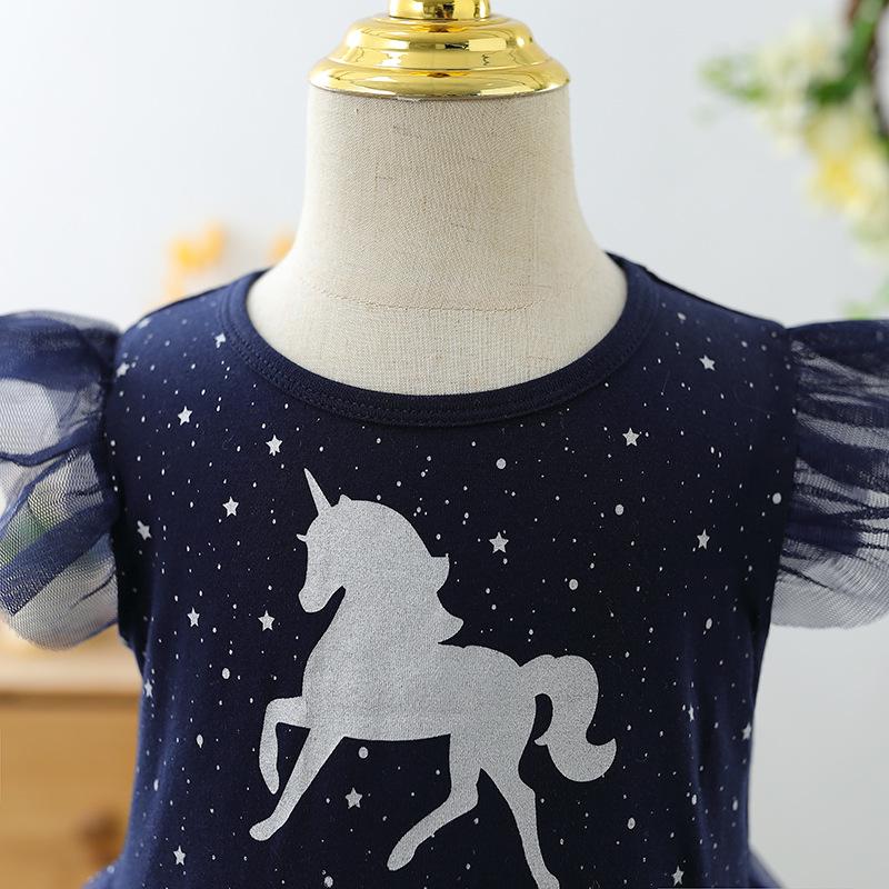 Girls' Long-Sleeve Cotton Princess Dress – Fashionable Autumn/Winter Style for Kids