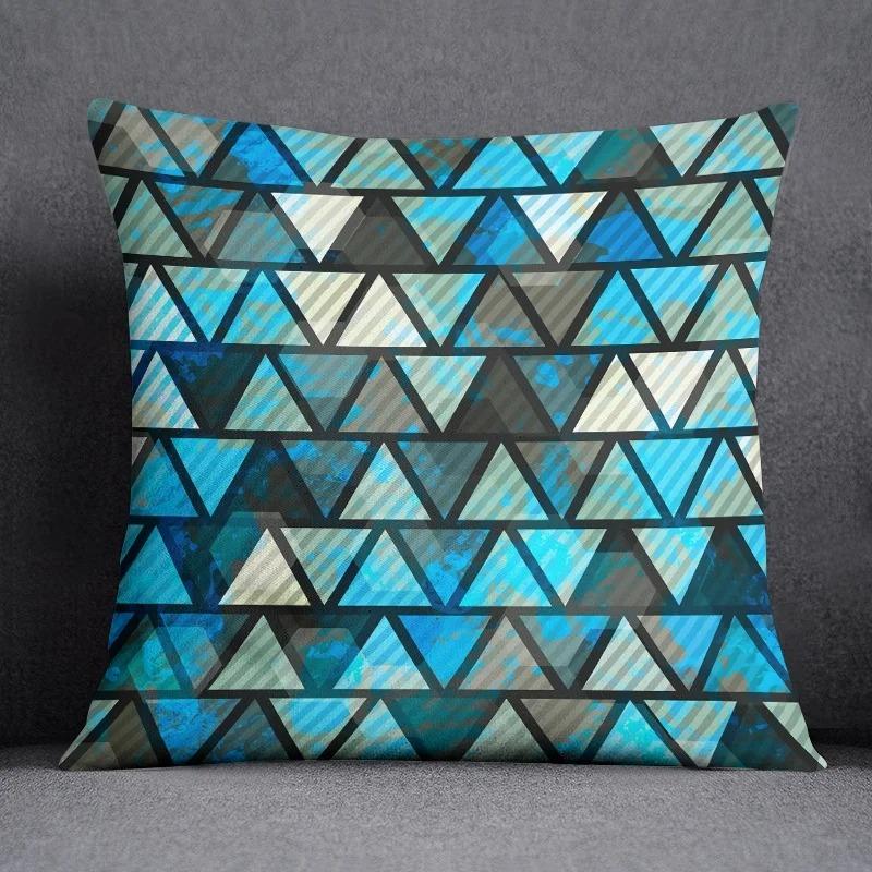 Geometric Irregular Pattern Decorative Pillowcase Office Living Room Home Pillowcase Car Ornaments