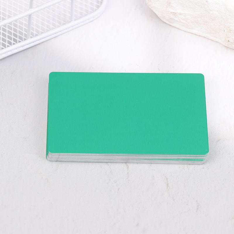 50Pcs Laser Engraving Blanks Aluminum Sheet Laser Engraving Business Card Multipurpose Diy Gift Cards
