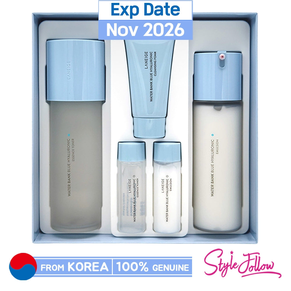 

[LANEIGE] Water Bank Blue Hyaluronic 2 Step Essential Set Set (для комбинированной и жирной кожи)