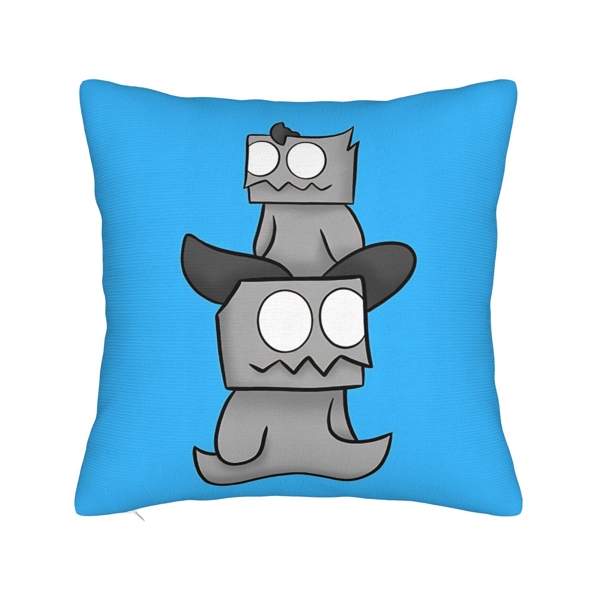 Drawcember 5 of 31 Two little guys Pillow Cover Morden Pillow Case For Living Room Sofa Graphic Pillowcases Birthday Present 12x12Inch