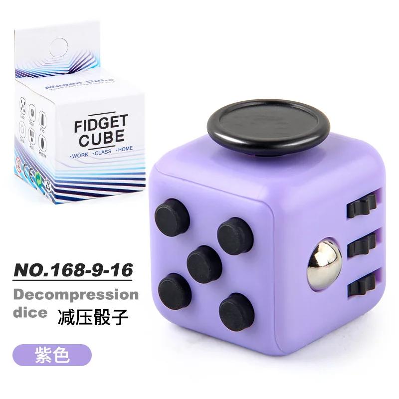 Solid Color Fidget Decompression Dice for Release Stress Autism Anxiety Relieve Adult Kids Stress Relief Anti-Stress Fidget Toys