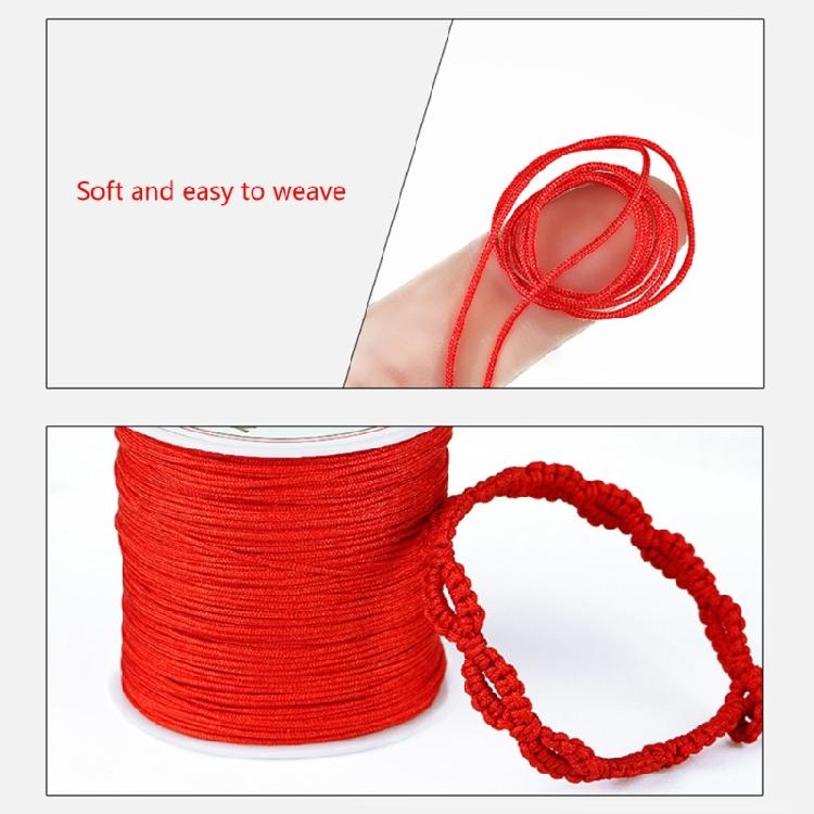 1 Rolle Schnur für Armbandherstellung 0,8 mm 49 Yards Kordel Perlenfaden
