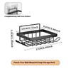 Iron Soap Rack, Punch-Free Soap Box, Bathroom Storage Organizer With Shaver Holder & Shower Hook For Space Saving