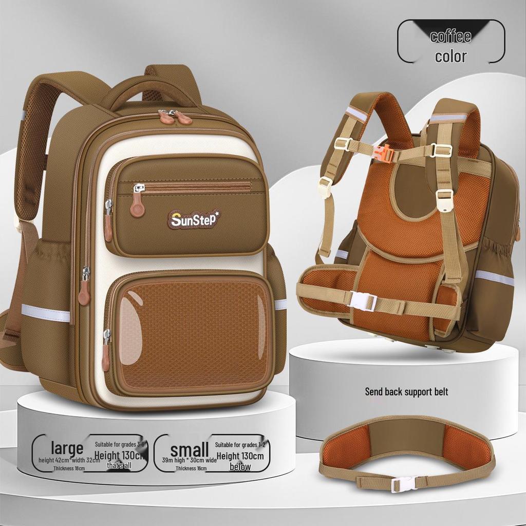 Large Capacity Cartoon Backpack for First To Sixth Graders - Super Lightweight, Cute Design for Boys and Girls