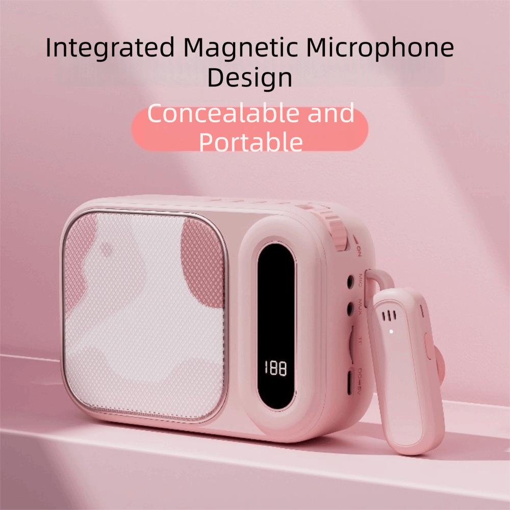 Rechargeable Portable Voice Amplifier Neck Clip Neck Clip Microphone Tour Guides