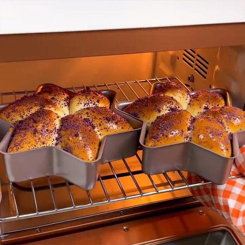 Hexagonal Non-stick Star Bread Cake Mold for Baking Pandoro and European Bread in Oven