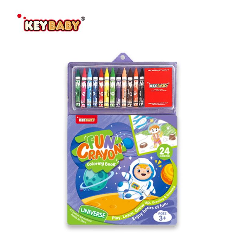 

Coloring Book with Crayons Painting Set Adult Stress Relief Office Doodle Pad Creative Drawing Art Therapy Supplies