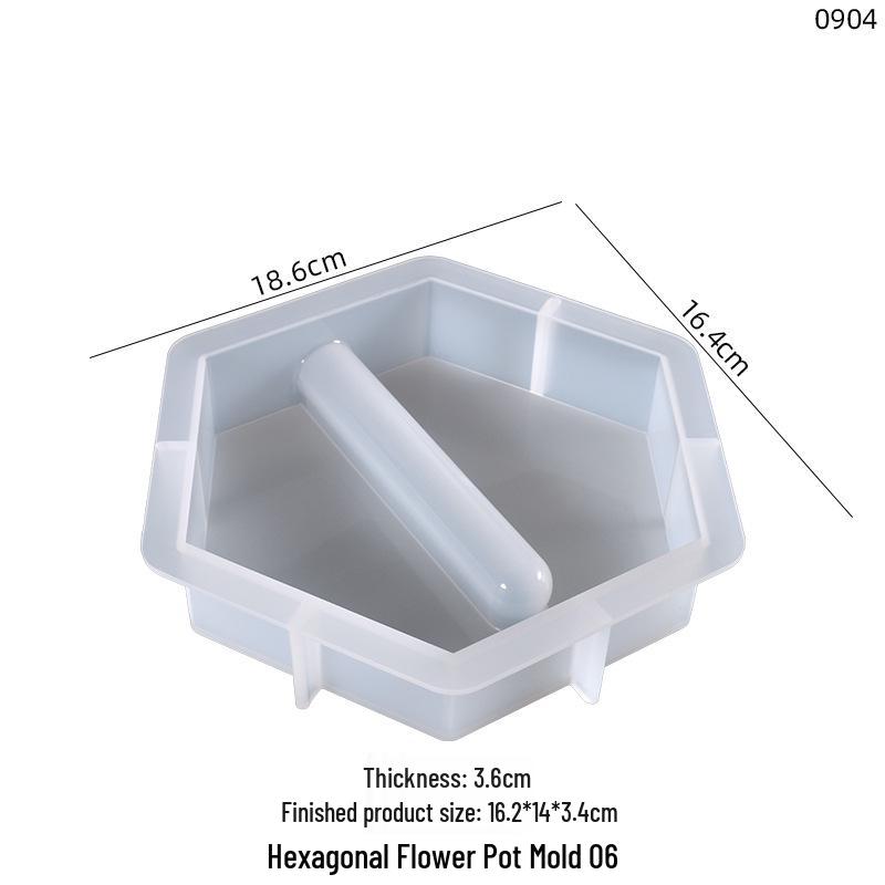 Mohn Kristall Epoxidharzform für unregelmäßige Reagenzglastopf - DIY Hydroponikpflanzen Silikonform