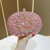 Rhinestone Sunflower Dress Banquet Bag Luxury Celebrity Temperament Versatile Diamond Oblique Span Small Handbag Full of Diamonds