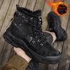 Winter New Popular Warm Men's High Top Boots Fashionable and Versatile Anti Slip Outdoor Travel Shoes