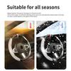 AABMF1 For KIA Carbon Fiber Steering Wheel Trim Non Slip Durable Split Wheel Protector Stinger Optima Cerato Soul Venga Forte Spectra