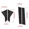6PCS Car Door Pillar Posts Trim Cover Fit For 2016- Honda Civic Carbon Fiber