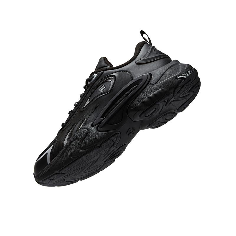 FILA Fusion Force We Gravity Shoes Fleece Versatile Warm Wear-Resistant Low-Top Casual Shoes Men sneaker Black Gray T12M441123FBS