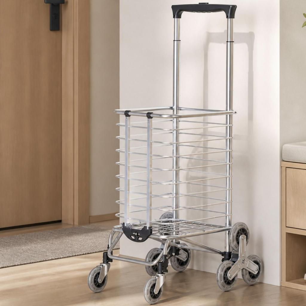 Cart Lightweight Foldable Shopping for Market Runs, Parcel Transport