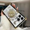 For iPhone 15 Pro Case Electroplated Butterfly Pattern TPU+PC Phone Cover with Kickstand