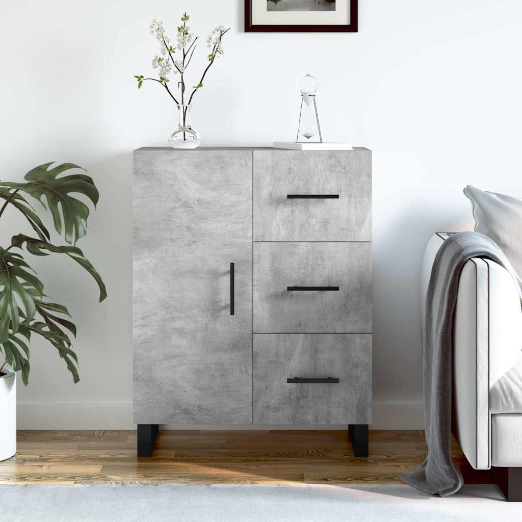 Sideboard Concrete Grey 69.5 x 34 x 90 cm Particleboard