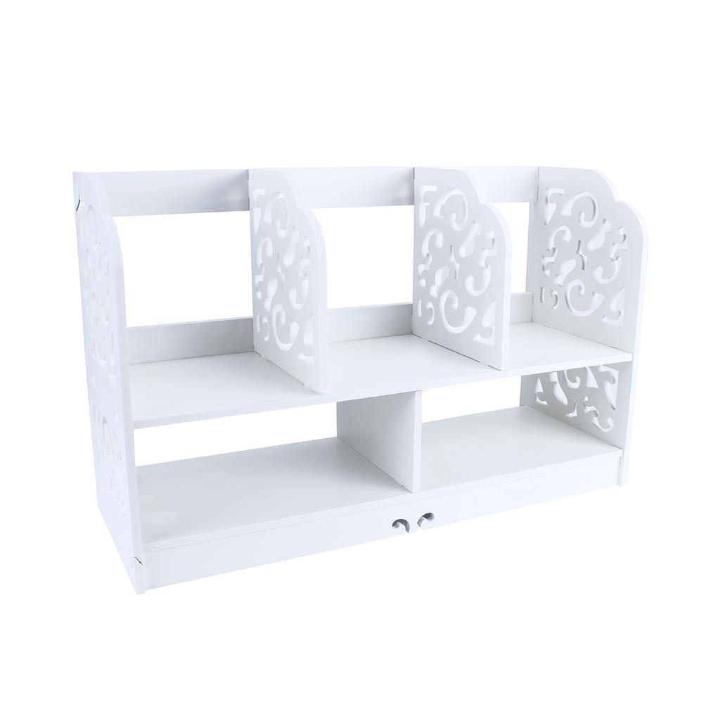 2 Tiers DIY Shelving CD Book Storage Box Unit Display Bookcase Shelf Home Office