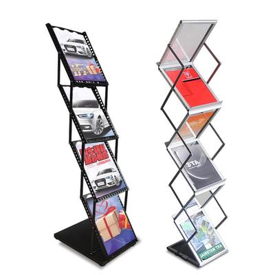 Shanghai A4 Telescopic Foldable Display Rack for Exhibitions and Promotions