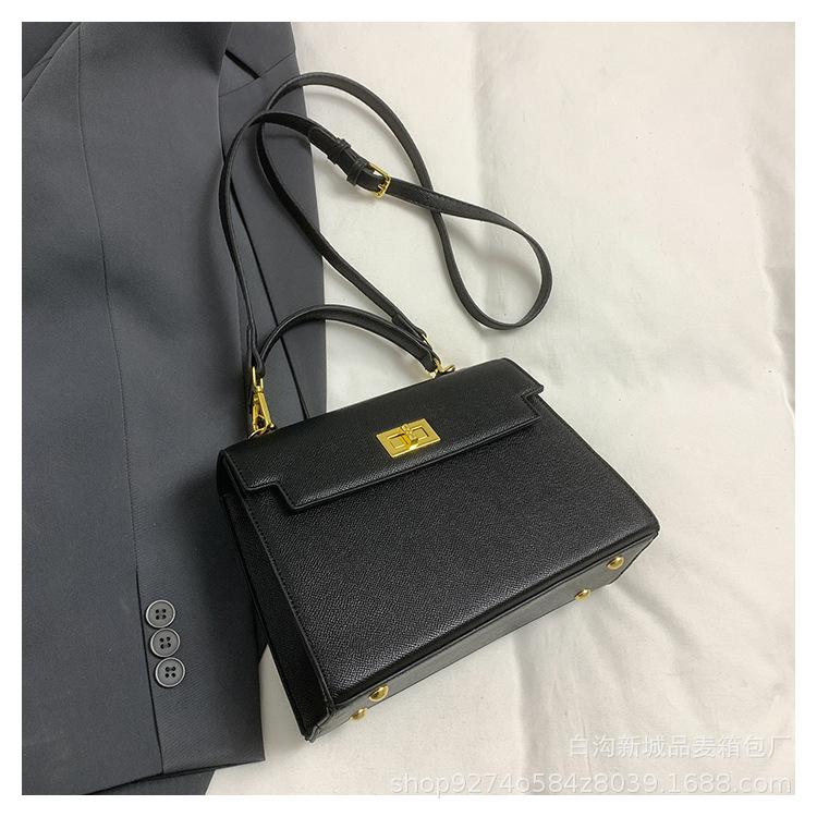 2025 New Popular Fashion Kelly Bag Women's High Sense Niche Messenger Bag Temperament Versatile Portable Small Bag