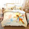 3D Dragonfly Bedding Set Insect Duvet Cover Pillowcase 2/3 Birthday Gift AU180 * 210 Full Size Quick Drying Soft and Minimalist Style Home Textile