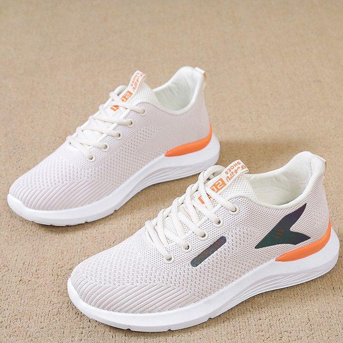 Dámské síťované sportovní boty v korejském stylu: Protiskluzová, lehká, prodyšná, ležérní běžecká obuv na jaro/léto.