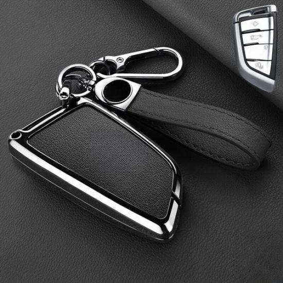 Zinc Alloy Leather Car Key Case Cover For BMW X2 X3 X4 1 2 3 4 5 6 M5 X5 X6 X7