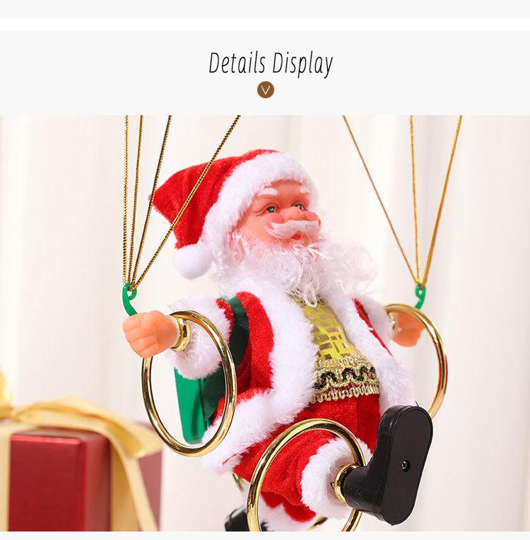 Electric Dancing Parachute Santa Claus Ceiling Decoration