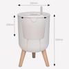 J1UL1N Household Indoor Automatic Self-Watering Flower Pot Large Floor-Standing Potted Storage Basin With Water Level Indicator