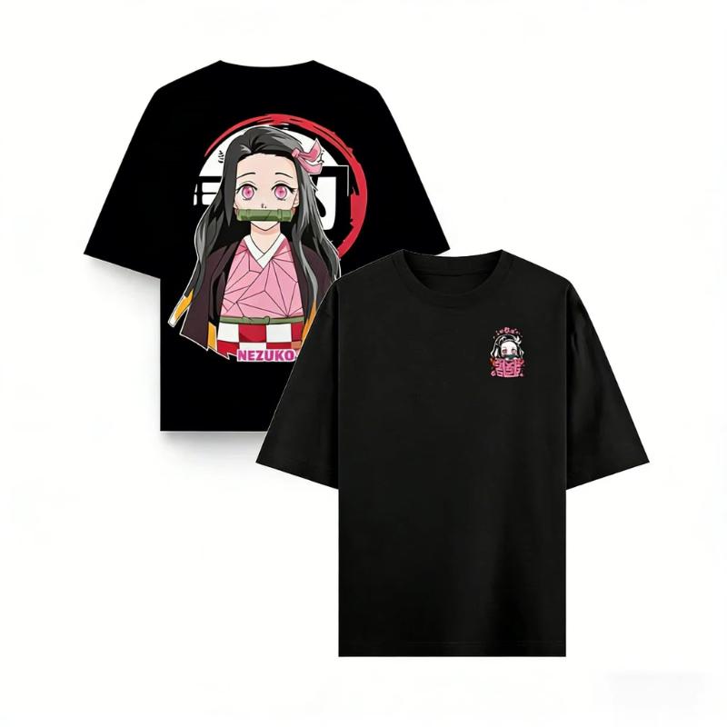 Demon Slayer Nezuko Anime T Shirt Men Women Cotton Short Sleeve Tee Summer Graphic Print Cartoon Streetwear Casual Tops 2026 Y2k