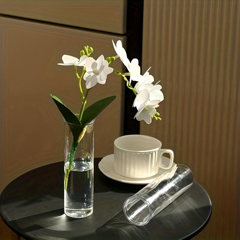 20/15plastic cylindrical vases, high transparency vase set, suitable for simple desktop flower arrangement decoration
