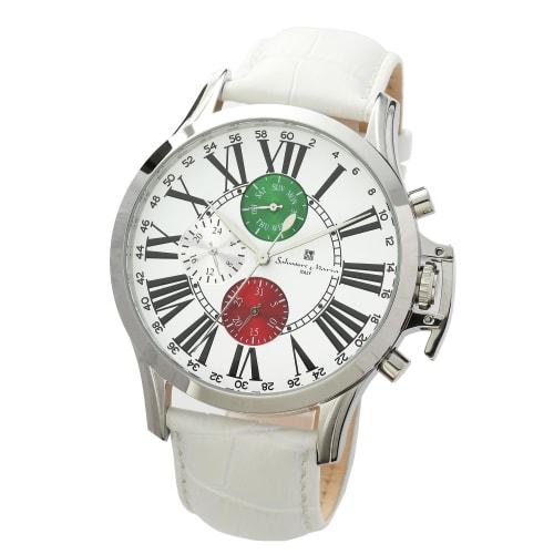 

Salvatore Marra Stainless Steel Multi-Calendar SM23101-SSITALY Men s