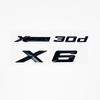 For X6 Fender & Trunk Emblem Sticker - XDrive 28i 30i 35i 40i 50i 30d 35d All-Wheel Drive Badge