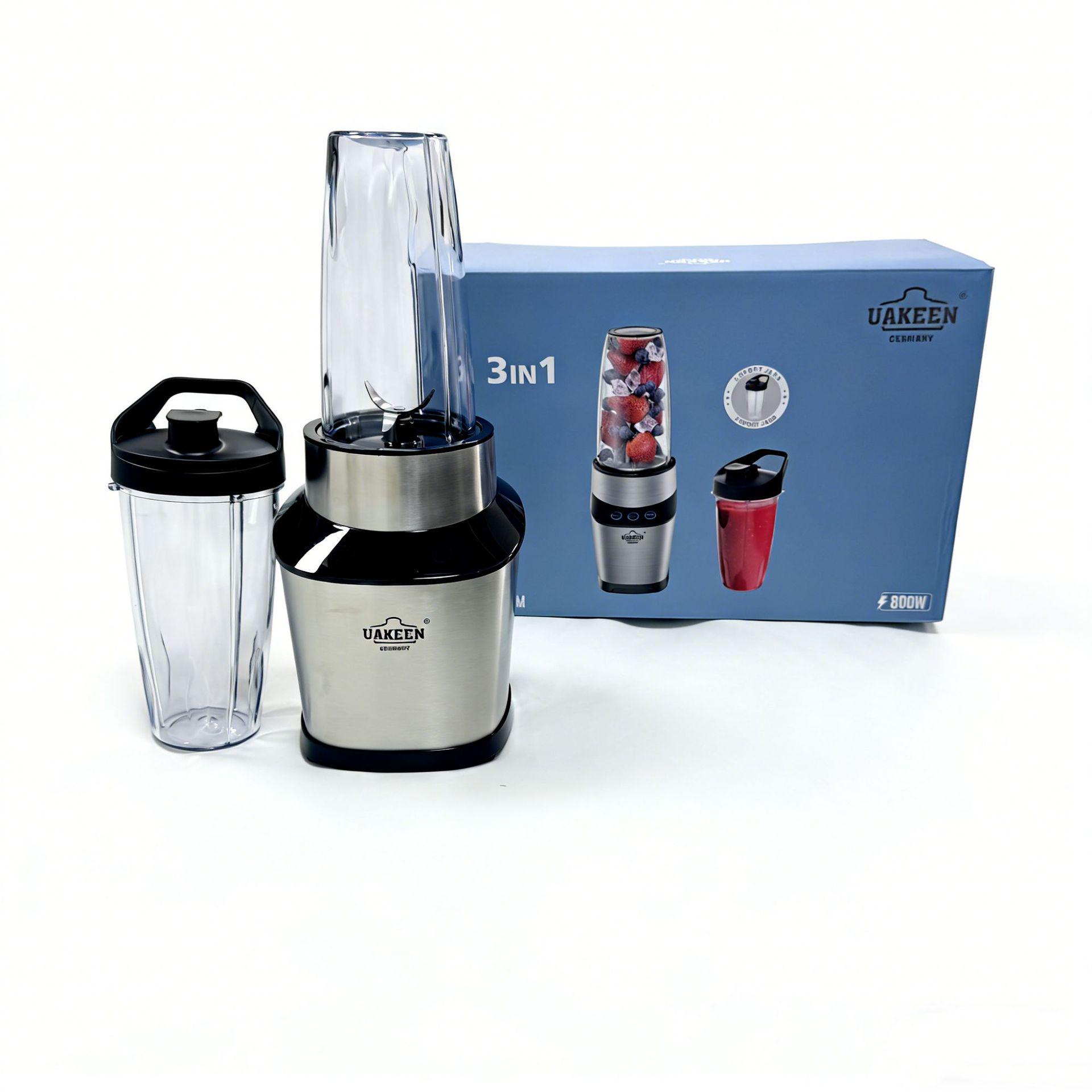 Multi-Functional Kitchen Blender: Electric Juicer, Grinder, Hand Blender, Baby Food Maker, Meat Grinder чёрный
