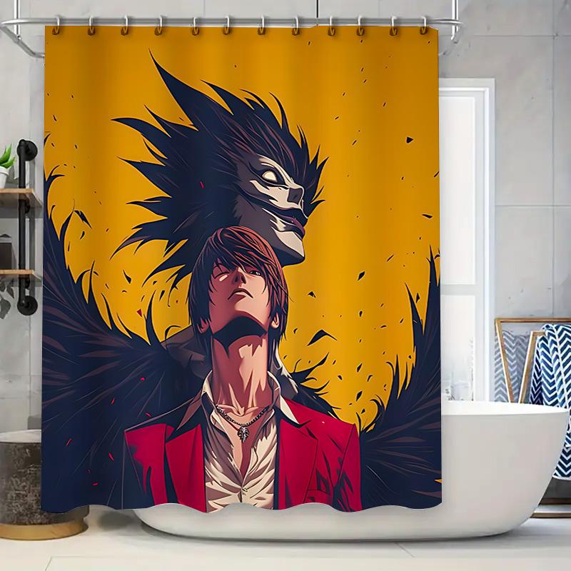 

Stylish Anime-Themed Shower Curtain With Vibrant Design - Perfect For Anime Fans And Modern Bathrooms Waterproof Durable W60H190(CM)-1 Pcs