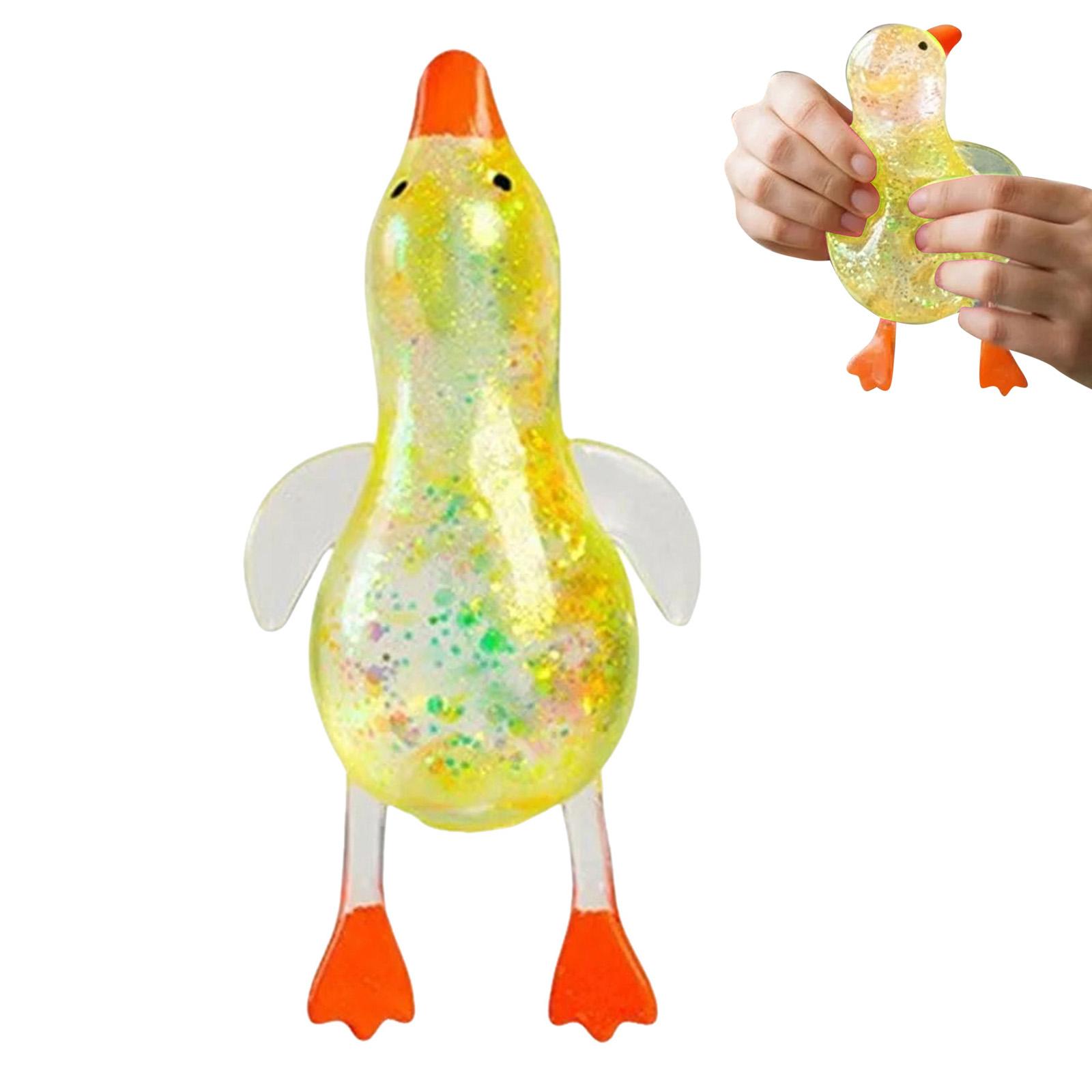 

False Denture Glitter Ducks Stretchy Ducks Toys Toys Stress Stress Sensory Toys Party Stuffers Christmas Birthday Gifts (As shown-3107)-